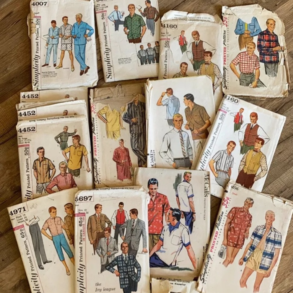 Vintage Men’s Pattern Lot (14 total)